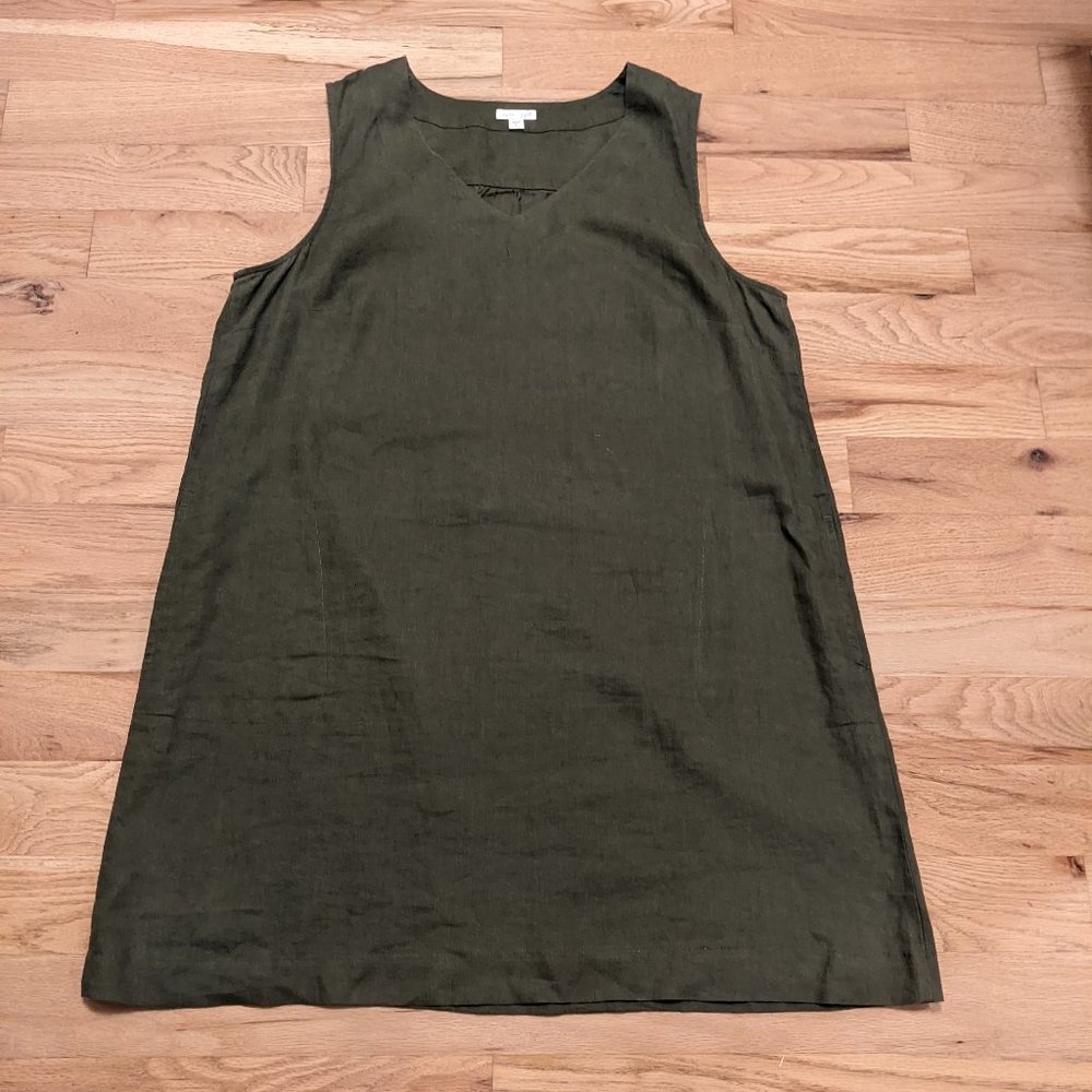 J. Jill Olive Green Sleeveless Dress
